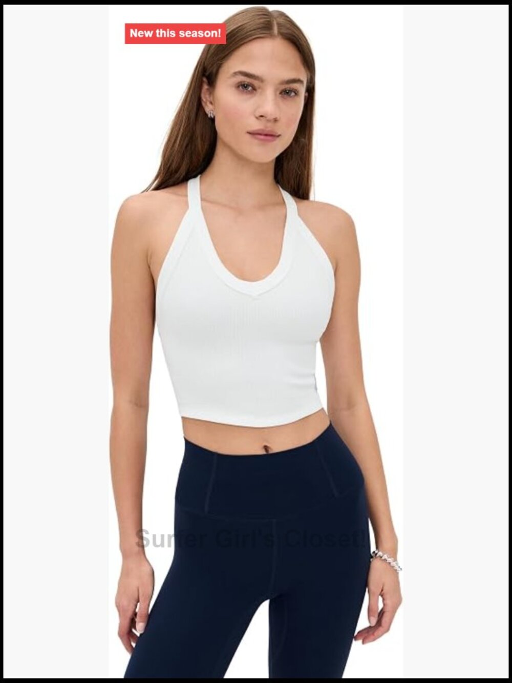 Free People All Clear V Neck Cami - White
